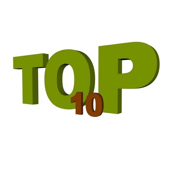 Top 10 — Zdjęcie stockowe