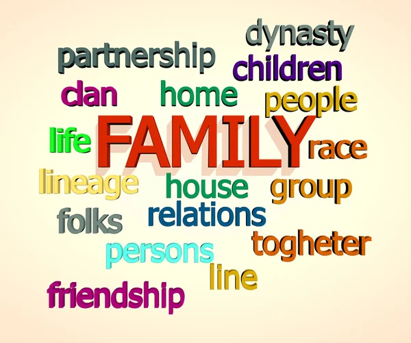 Family words — Stock Photo, Image