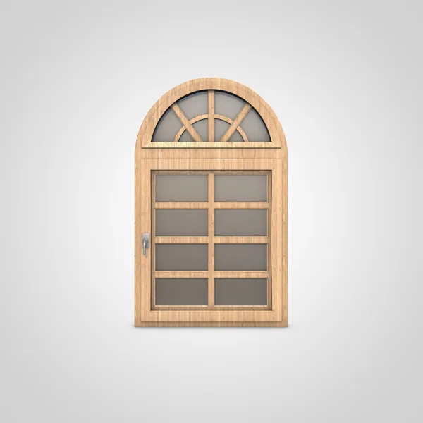 Dřevěné okno — Stock fotografie