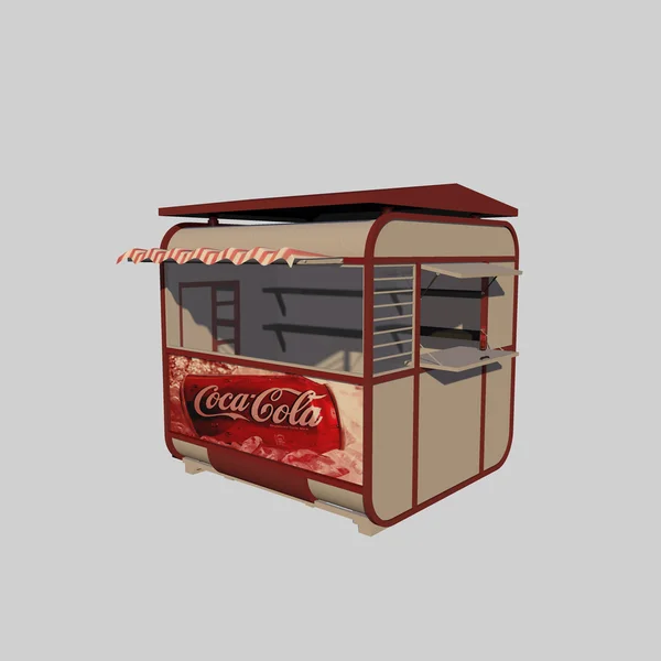 Coca cola kiosk — Stockfoto