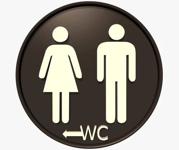 Знак туалета — стоковое фото