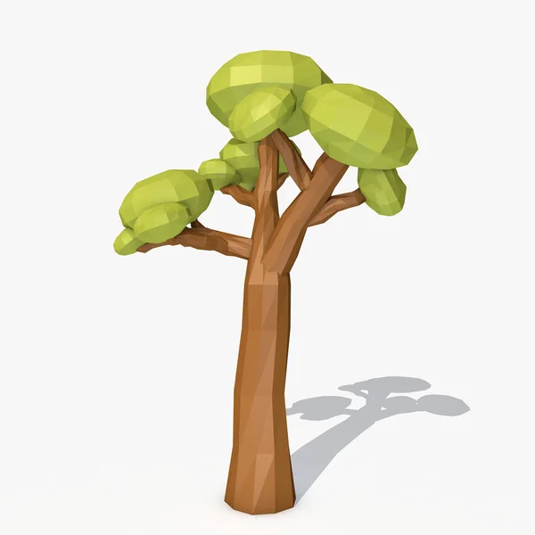 Карикатурное дерево — стоковое фото