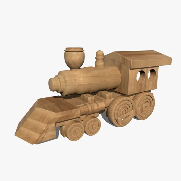 Wooden train — Stock Photo, Image