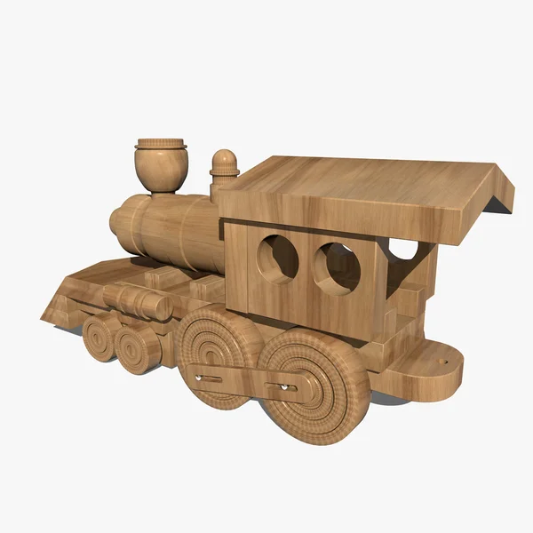 Houten trein — Stockfoto