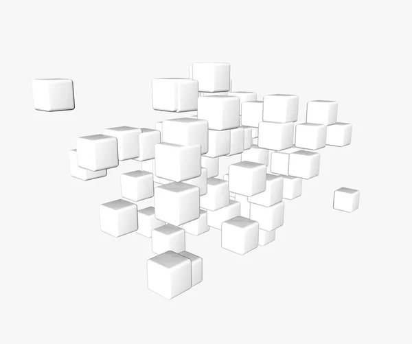 立方体抽象 — 图库照片