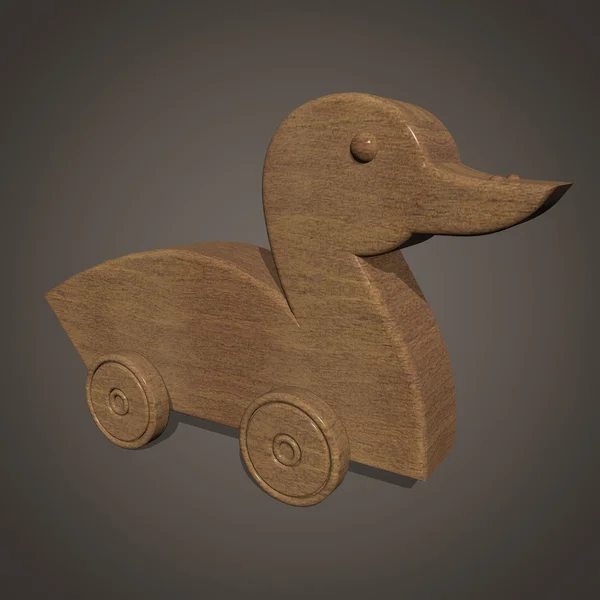 木制玩具鸭 — 图库照片