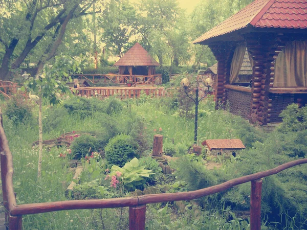 Gazebo di legno — Foto Stock