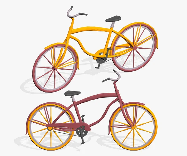 Kreslená icycles — Stock fotografie