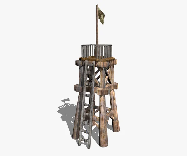 Holzturm — Stockfoto