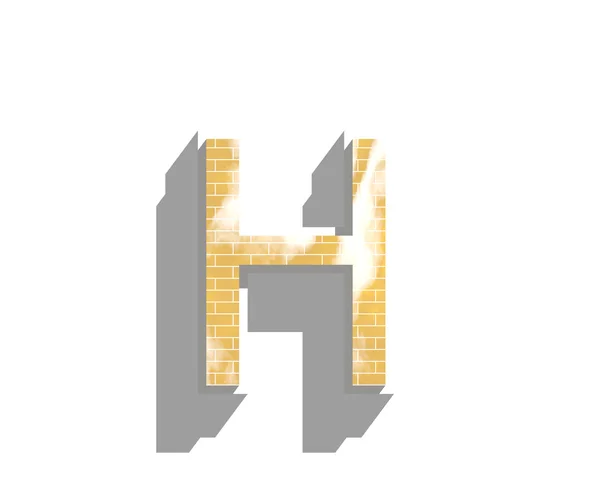 Carta H — Fotografia de Stock