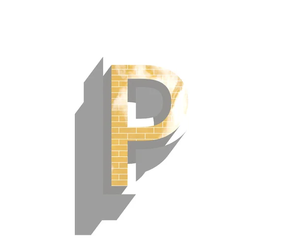 Буква P — стоковое фото