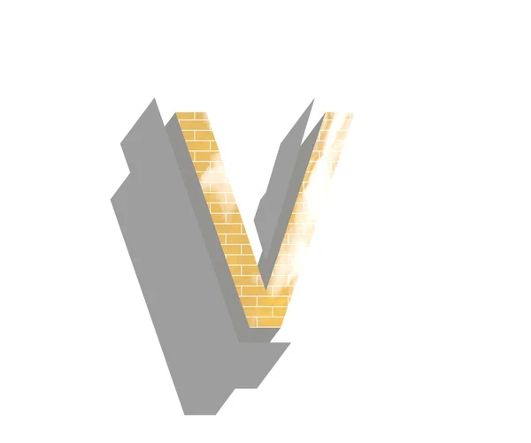 Letter V — Stock Photo, Image