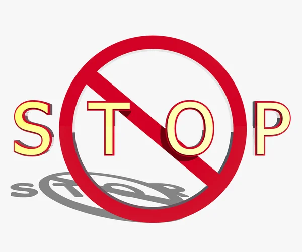 Stopbord — Stockfoto