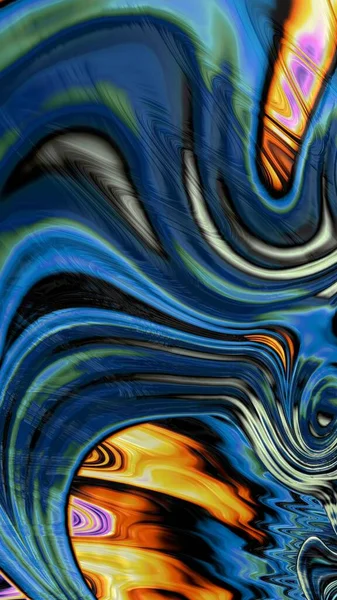 Фрактальний Графічний Абстрактний Живопис Текстура Тла Барвистий Геометричний Художній Плакат — стокове фото