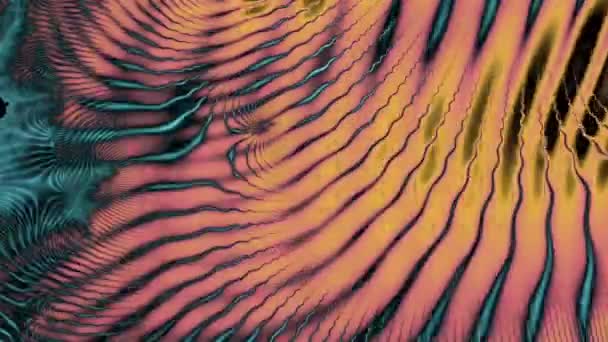 Fraktal Video Görüntü Soyut Boyama Sanatı Arkaplan Dokuları Renkli Geometrik — Stok video