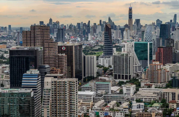 Bangkok Thailand Jul 2020 Uitzicht Bangkok Voor Zonsondergang Zorgt Voor — Stockfoto