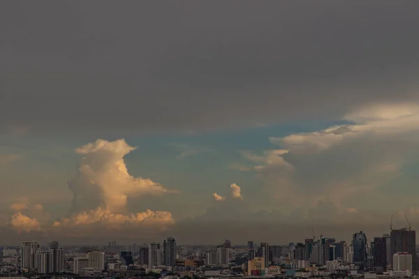 Bangkok Thajsko Června 2020 Krásný Výhled Město Bangkok Před Západem — Stock fotografie