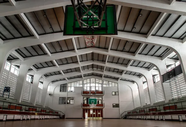 Bangkok Tailandia 2020 Gimnasio Baloncesto Vacío Interior Una Sala Baloncesto —  Fotos de Stock