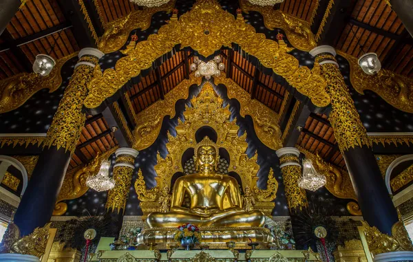 Lampang Thaïlande Sept 2019 Image Bouddha Doré Dans Wat Phra — Photo