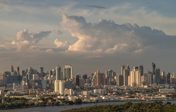 Bangkok Tailandia Junio 2020 Vista Ciudad Bangkok Antes Que Salga —  Fotos de Stock