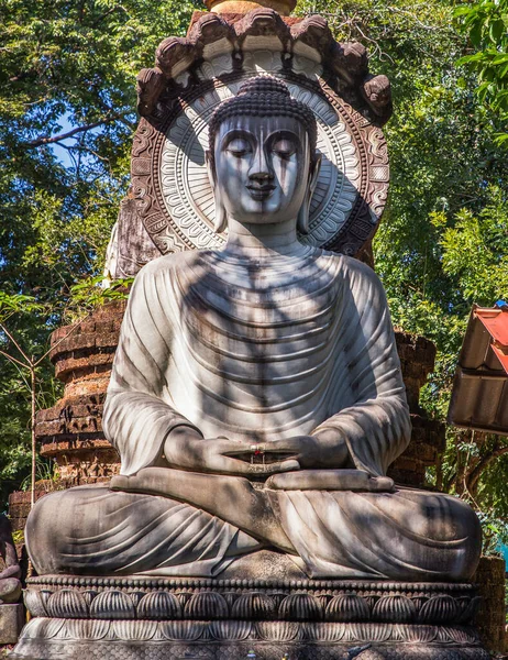 Bangkok Tailândia Dezembro 2021 Estátua Buda Antigo Província Wat Sawang — Fotografia de Stock