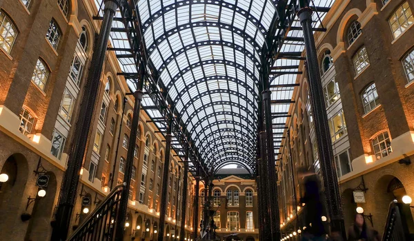 London England Apr 2019 Interior View Hay Galleria Glass Roof — Stock Fotó