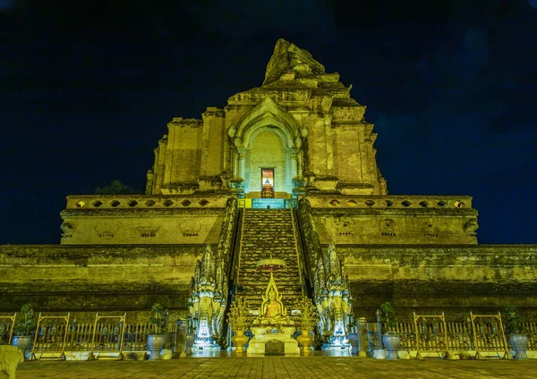 Chiangmai Thailand Sep 2020 Ancient Large Pagoda Wat Chedi Luang — Stockfoto