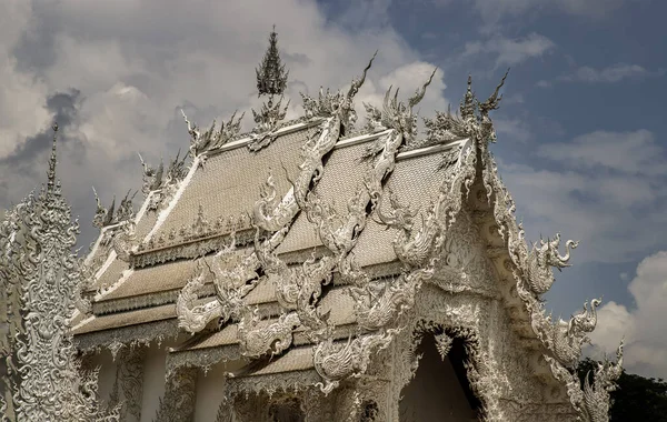 Chiang Rai Thailand Sep 2020 Elaborate Sculptures Famous Wat Rong — Fotografia de Stock