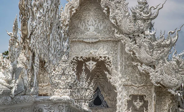 Chiang Rai Thailand Sep 2020 Elaborate Sculptures Famous Wat Rong — Stockfoto