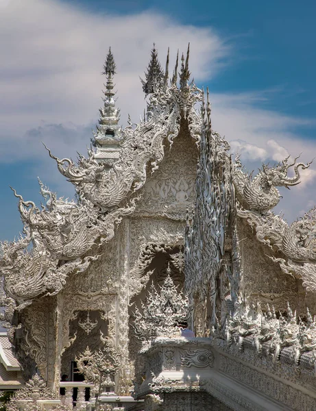 Chiang Rai Thailand Sep 2020 Elaborate Sculptures Famous Wat Rong — Fotografia de Stock