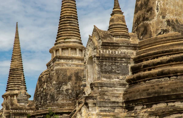 Weltkulturerbe Wat Phra Sanphet Antike Stadt Und Historischer Ort Ayutthaya — Stockfoto