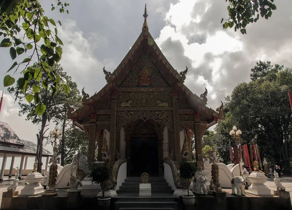 Tempel Phra Doi Tung Wat Phra Doi Tung Buddhistisches Kloster — Stockfoto