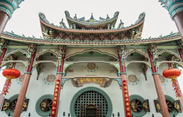 Bangkok Thailand Feb 2020 Architecture Chinese Style Temple Wat Bhoman — Stock Photo, Image