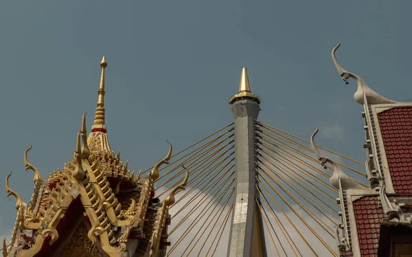 Bangkok Thailand Mär 2022 Schöne Aussicht Auf Den Buddhistischen Thailändischen — Stockfoto