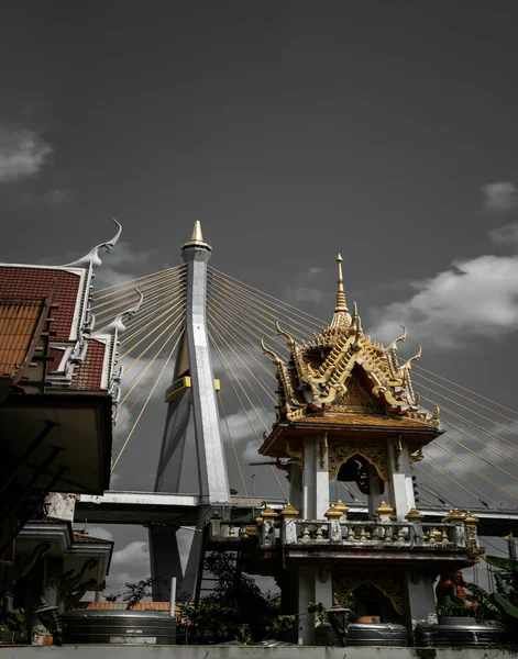 Bangkok Thailand Mär 2022 Schöne Aussicht Auf Den Buddhistischen Thailändischen — Stockfoto