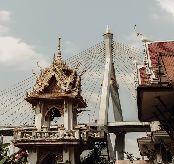 Bangkok Tailandia Mar 2022 Hermosa Vista Del Templo Tailandés Budista —  Fotos de Stock