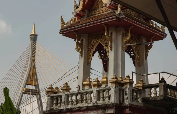 Bangkok Thailand Mar 2022 Prachtig Uitzicht Boeddhistische Thai Tempel Met — Stockfoto