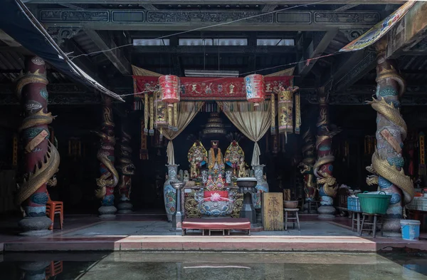 Bangkok Thailand Apr 2022 Architecture Interior Traditional Chinese Shrine Chinese — Stockfoto
