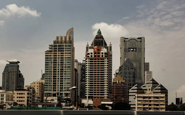 Bangkok Thailand April 2022 Architektonische Ansicht Von Wolkenkratzern Bangkok City — Stockfoto