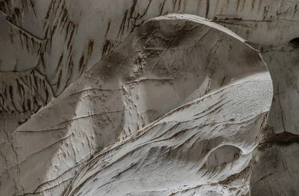 Scenic Weergave Van Natuursteen Patroon Van Minerale Formaties Ondergronds Veel — Stockfoto