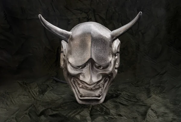 Bangkok Thailand July 2022 Traditional Japanese Mask Demon Dark Background Stock Picture