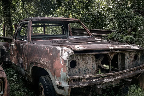 Old Vintage Truck Car Wreck Used Transport Ore Mine Steelworks — Foto de Stock