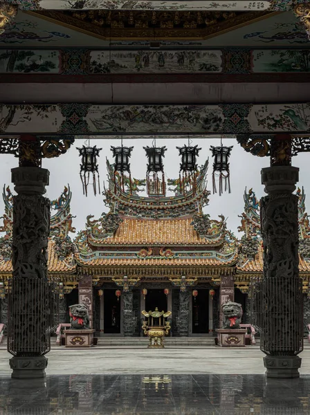 Samut Prakan Таїланд Травня 2022 Архітектура Перед Таїванським Храмом Ват — стокове фото