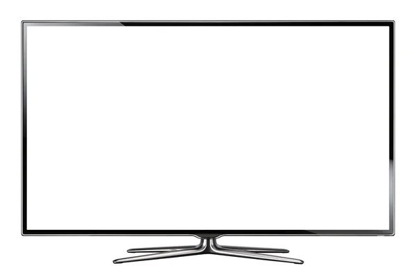 Fjernsynsapparat isolert på hvit bakgrunn – stockfoto