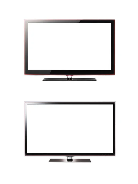 Tv set izolat pe fundal alb — Fotografie, imagine de stoc