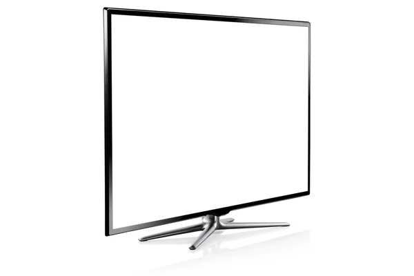 TV instellen geïsoleerd op witte achtergrond — Stockfoto