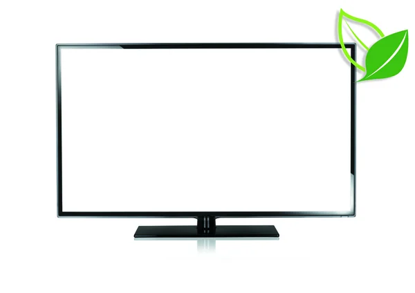 Телевізор ізольований на білому фоні — стокове фото