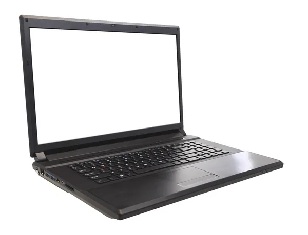Laptop z pokrywę otwierać monitor — Zdjęcie stockowe