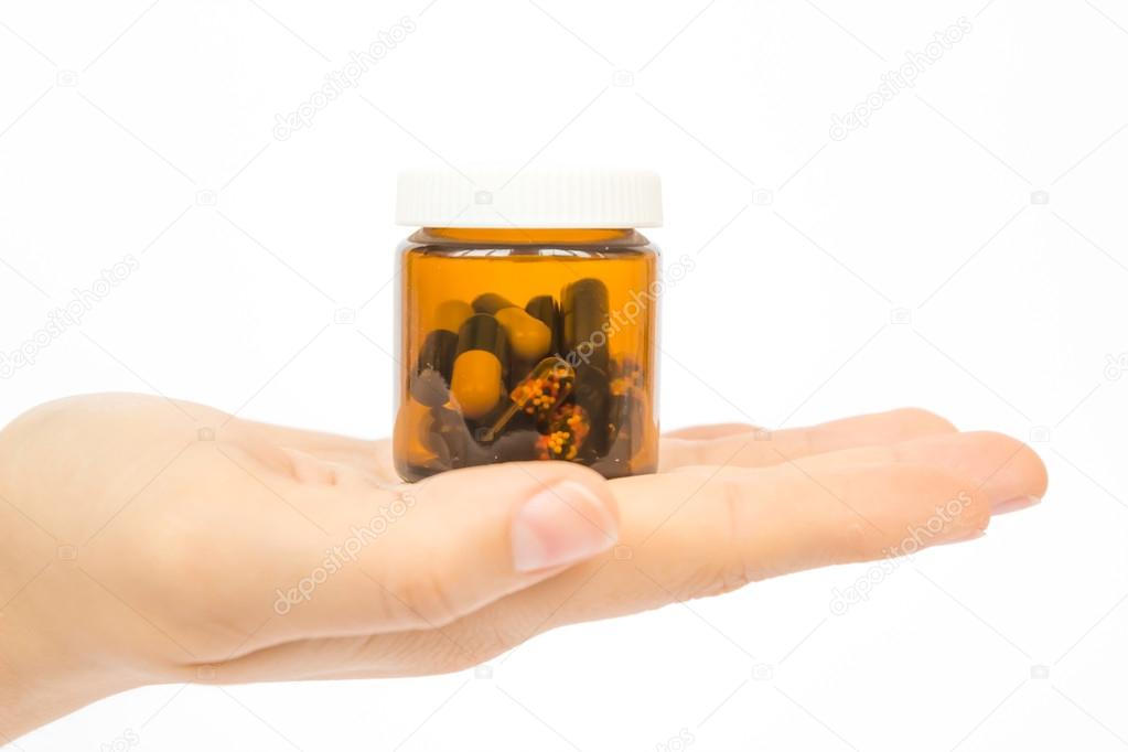 Color pills capsules