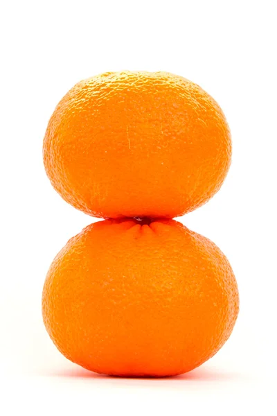 Orange on white background — Stock Photo, Image